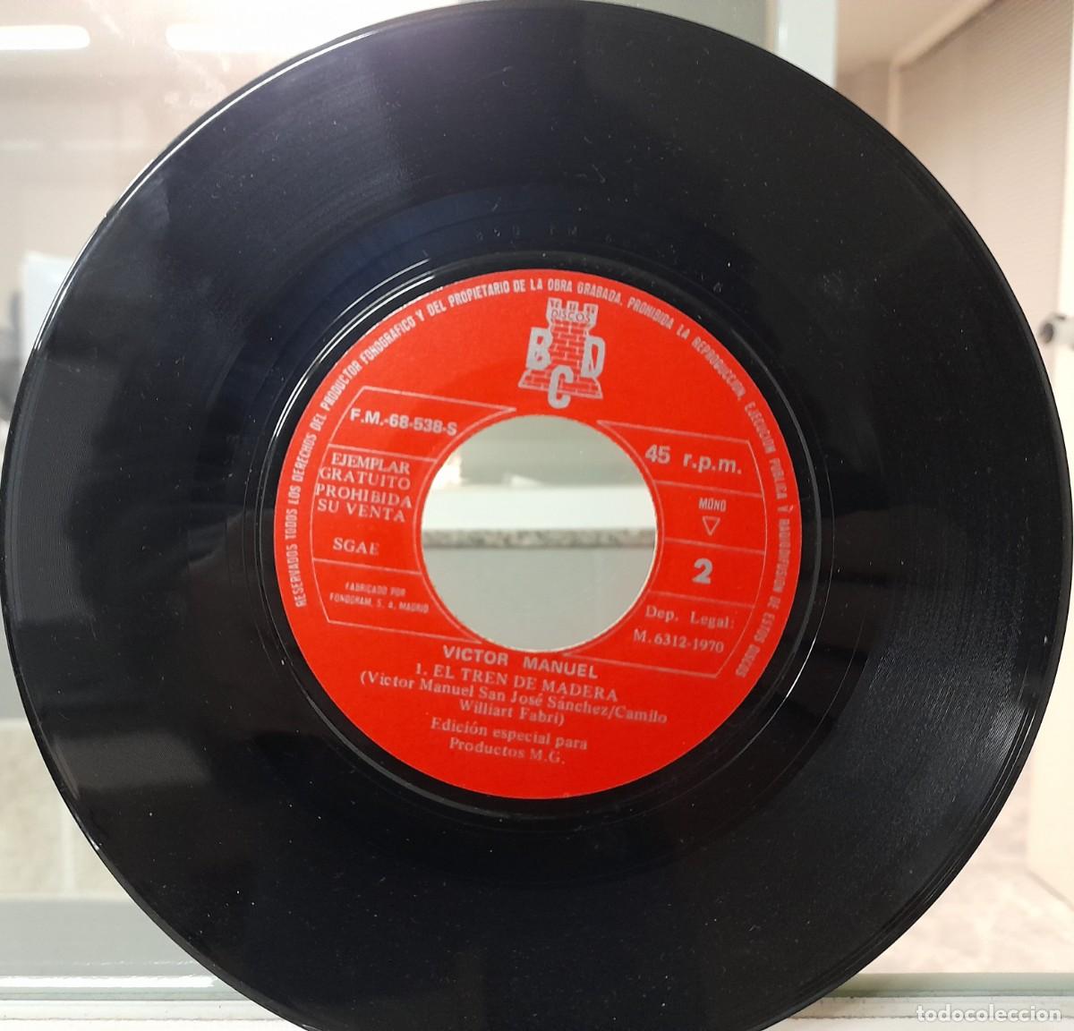 Discos de vinilo: Single Victor Manuel (1970) - Foto 4