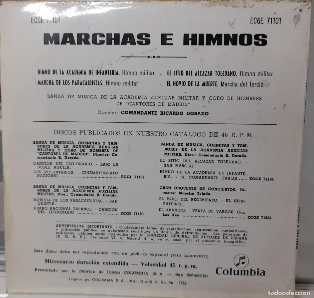 Discos de vinilo: Single Marchas Militares (1959) - Foto 2