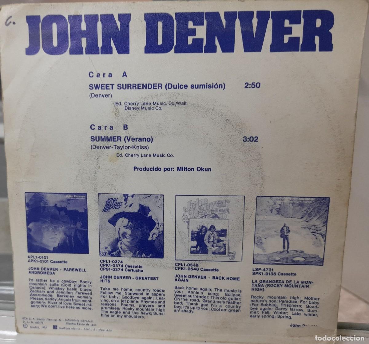 Discos de vinilo: Single John Denver (1975) - Foto 2