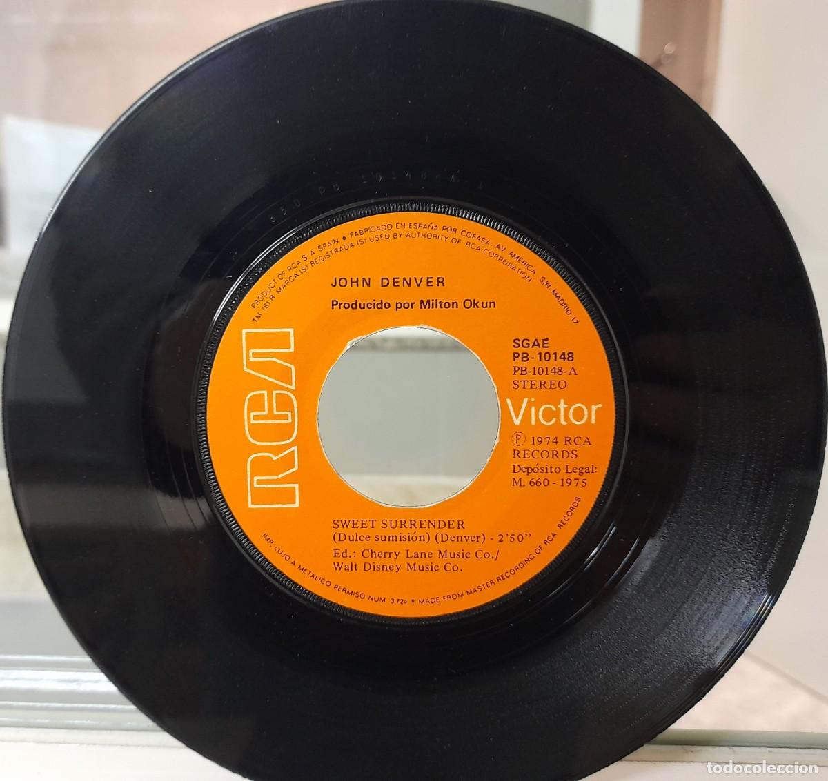 Discos de vinilo: Single John Denver (1975) - Foto 3
