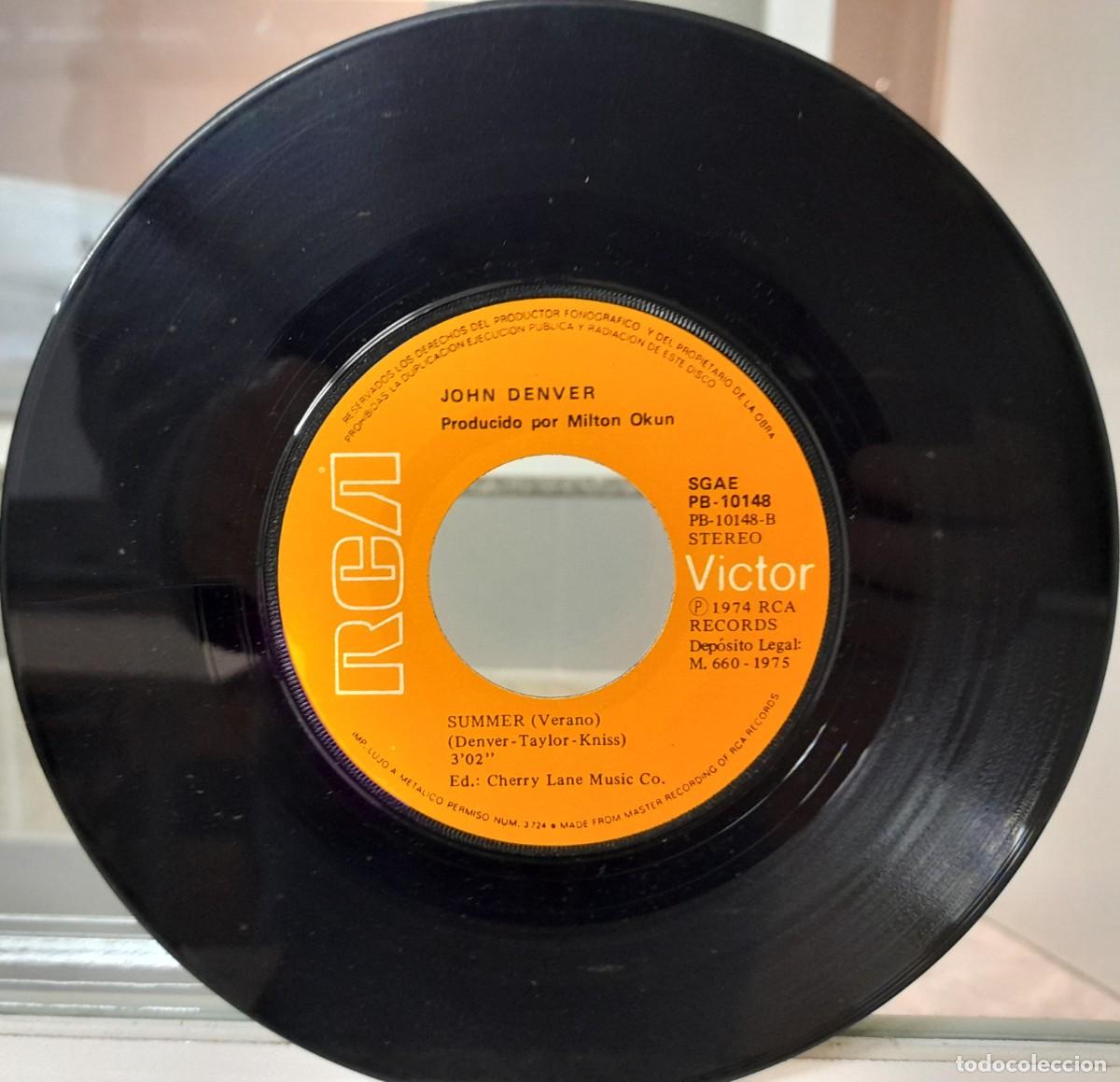 Discos de vinilo: Single John Denver (1975) - Foto 4