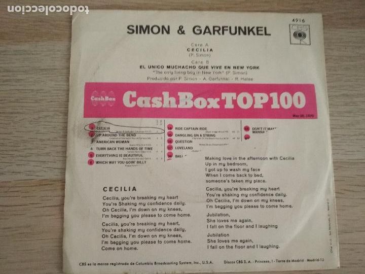 Discos de vinilo: simon y garfunkel,cecilia - Foto 4