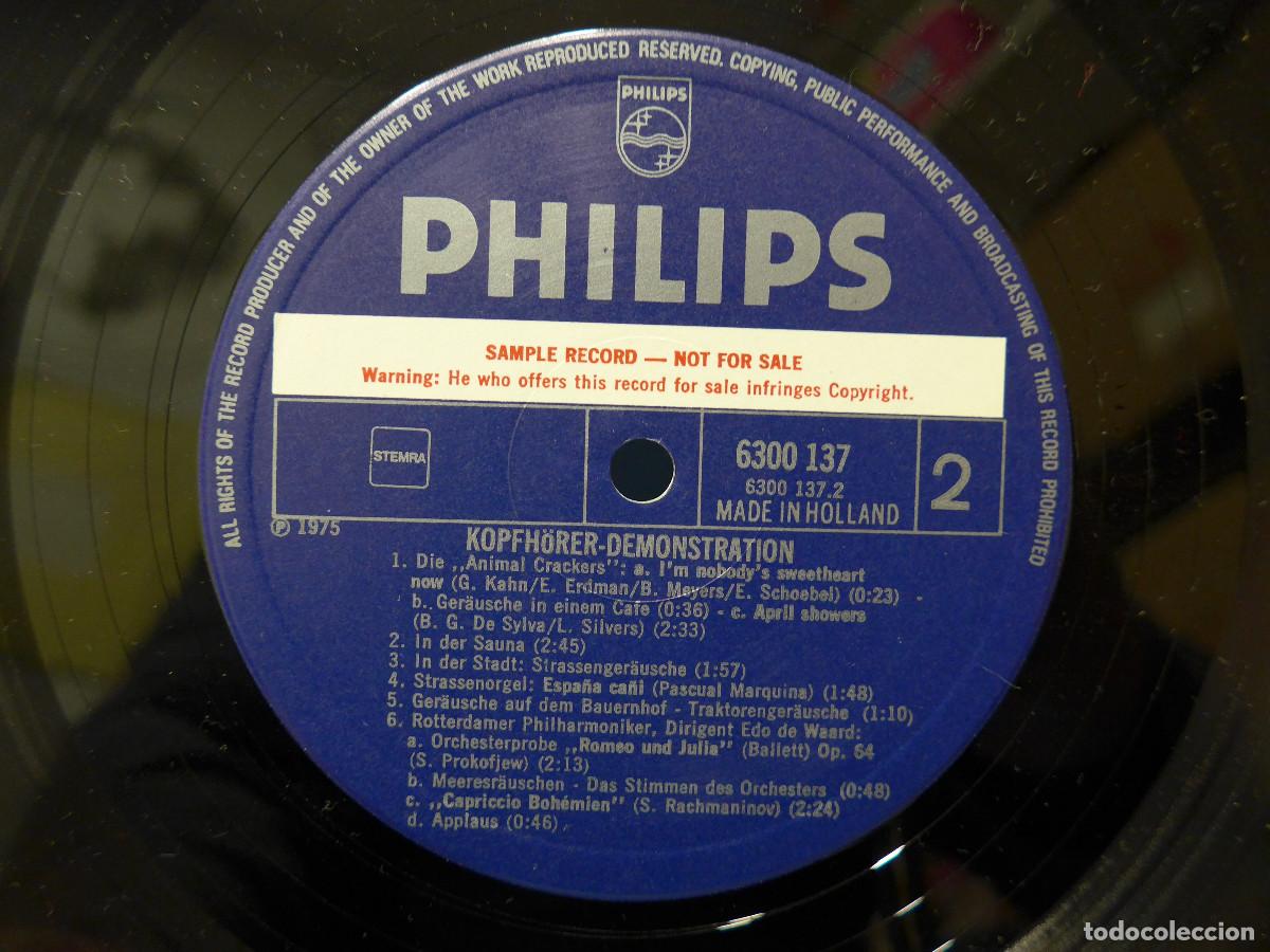 Discos de vinilo: SOUND IMPRESSIONEN KOPFHORER DEMONSTRATION - Foto 6