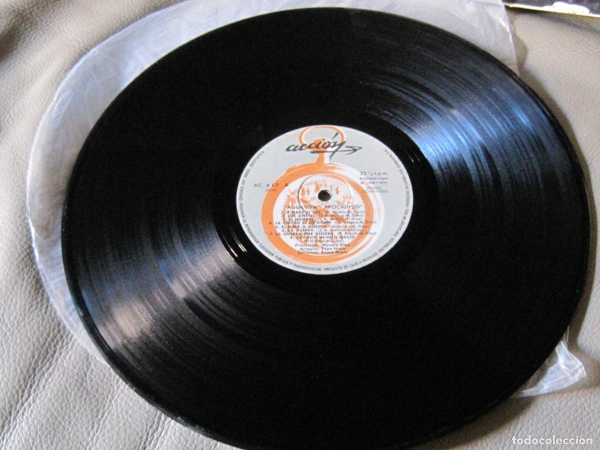 Discos de vinilo: AGUAVIVA - APOCALIPSIS DISCOS ACCI&Oacute;N 1971 - Foto 3