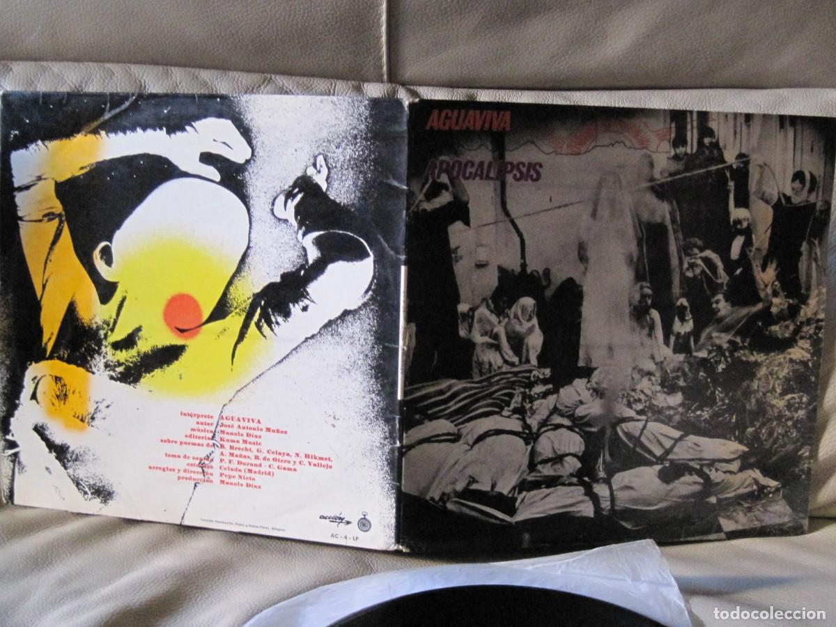 Discos de vinilo: AGUAVIVA - APOCALIPSIS DISCOS ACCI&Oacute;N 1971 - Foto 6
