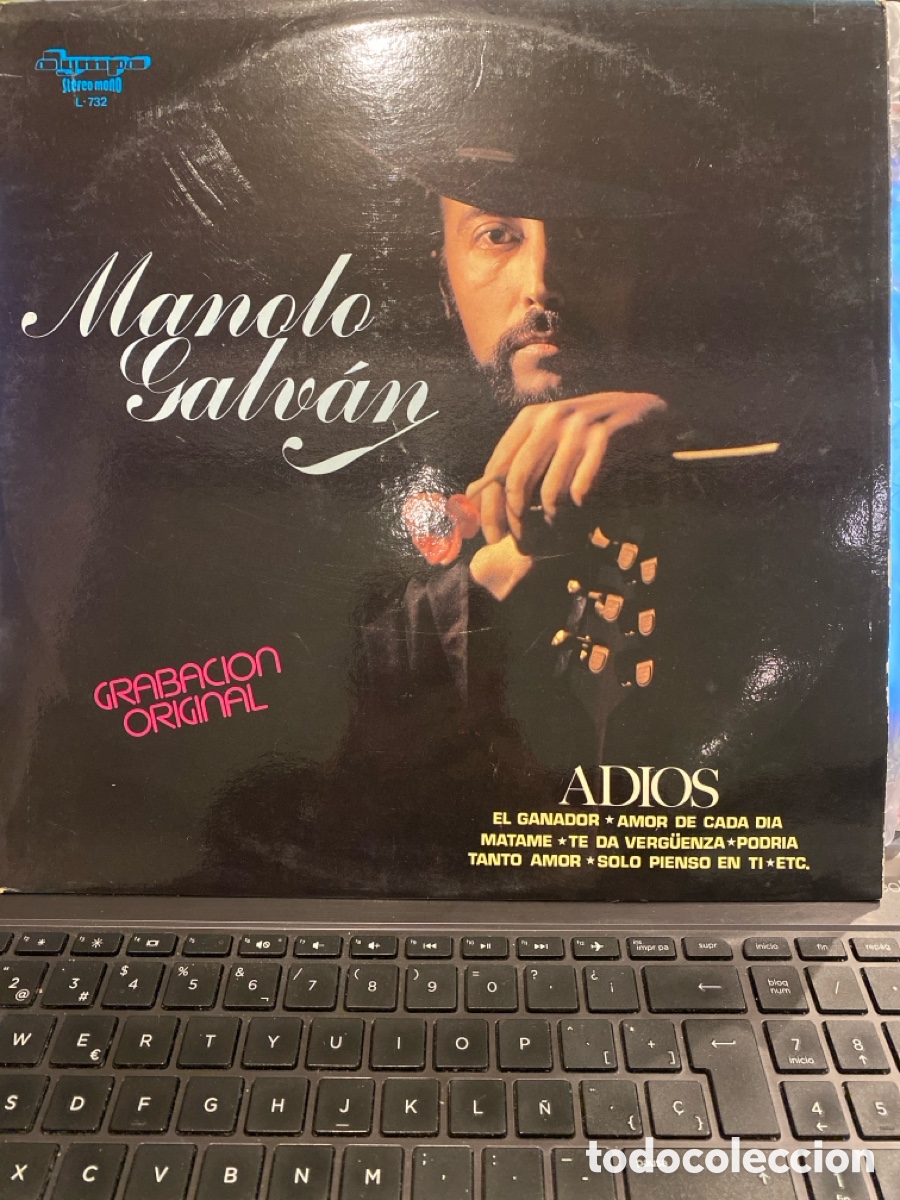 Discos de vinilo: MANOLO GALVAN - ADIOS LP SPAIN - Foto 1
