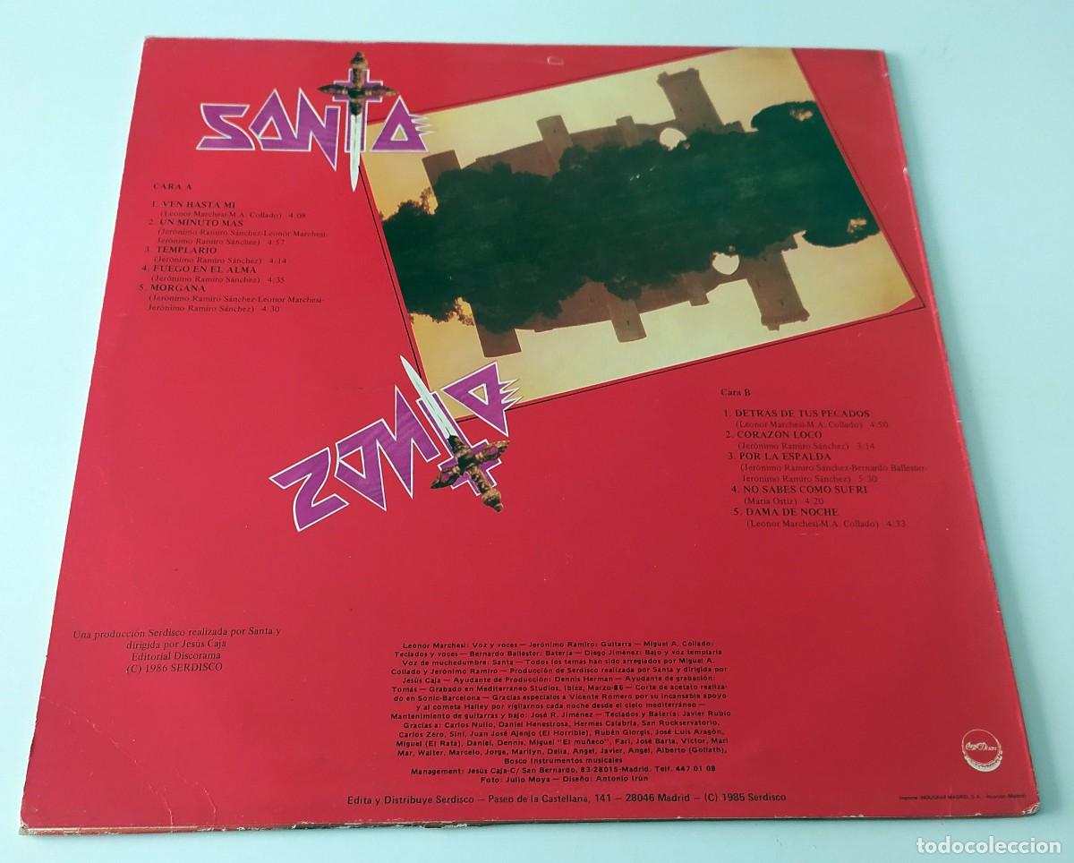 Discos de vinilo: LP SANTA - TEMPLARIO - Foto 2