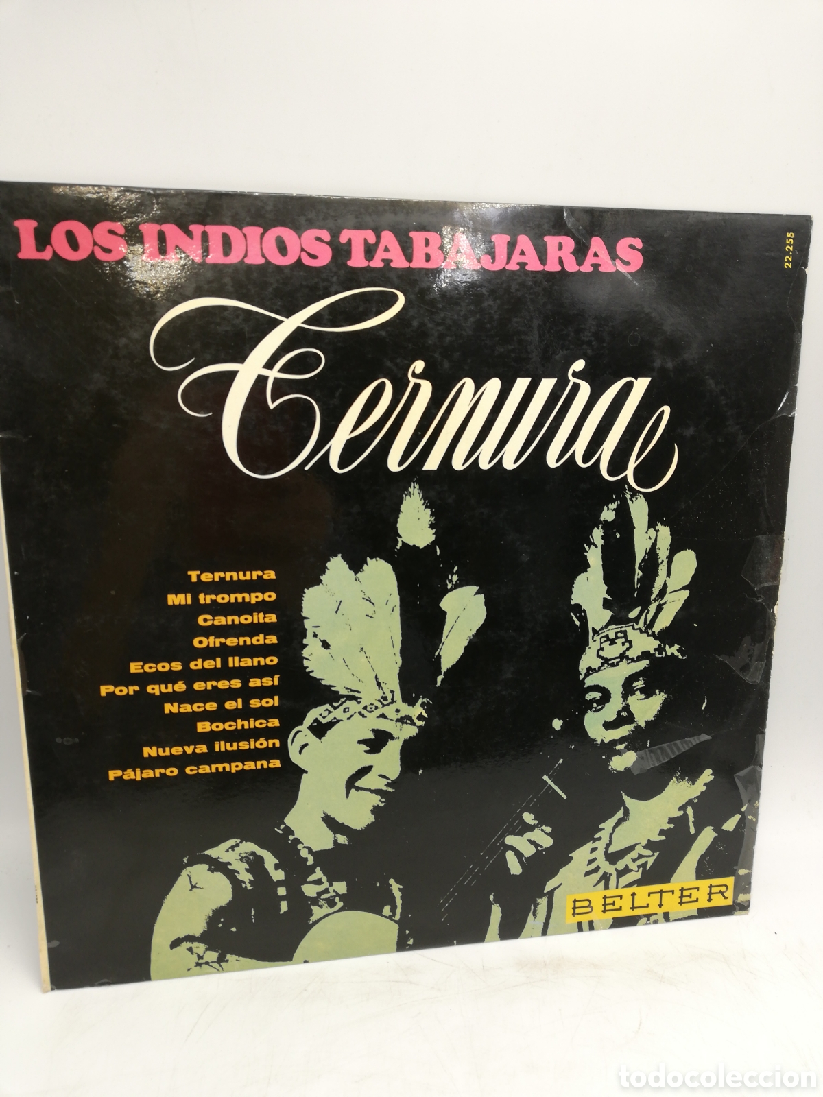 Discos de vinilo: Los Indios Tabajaras. Ternura. Sello Belter. - Foto 1