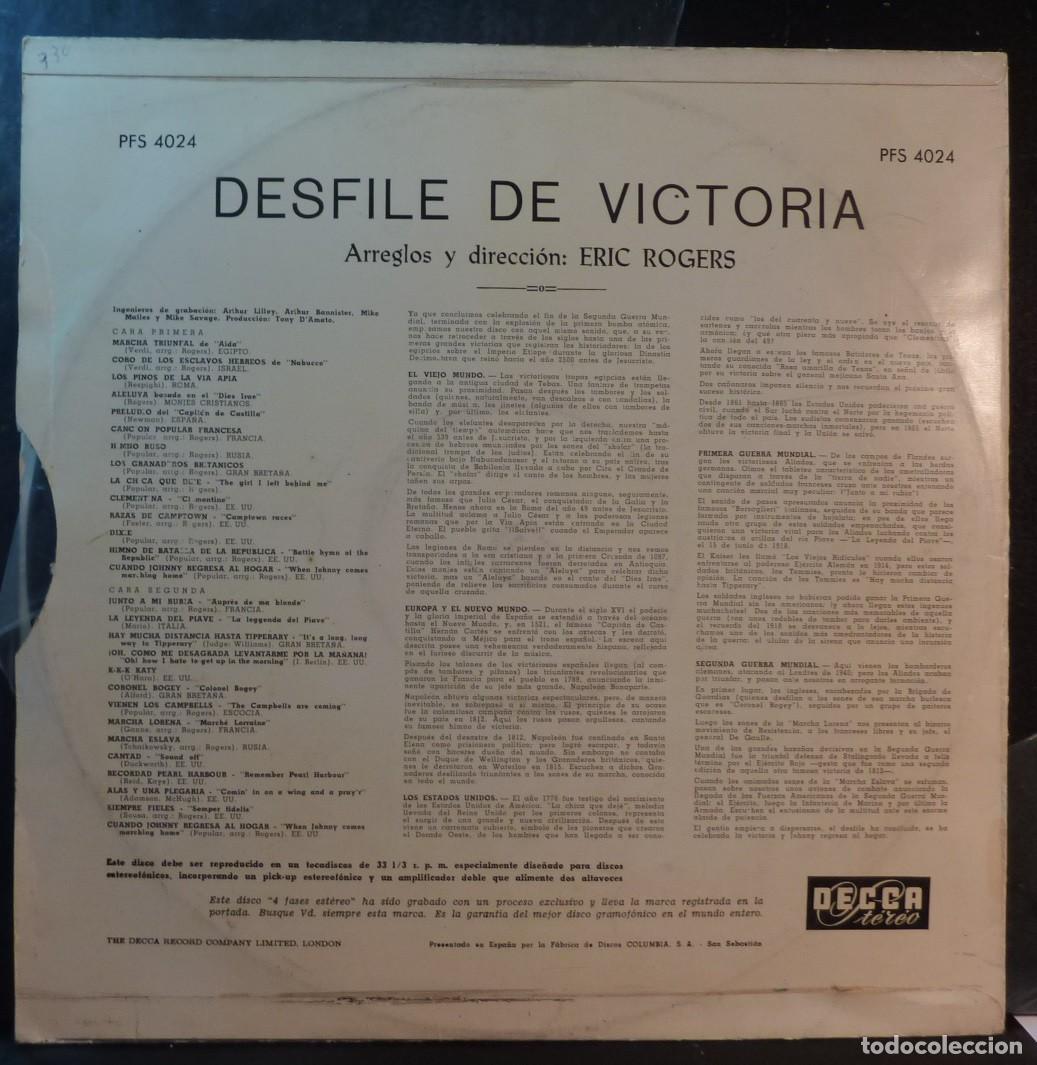 Discos de vinilo: ERIC ROGERS // DESFILE DE VICTORIA // 1965 // LP - Foto 2