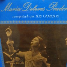 Discos de vinilo: MARIA DOLORES PRADERA. SELLO ZAFIRO. EP.