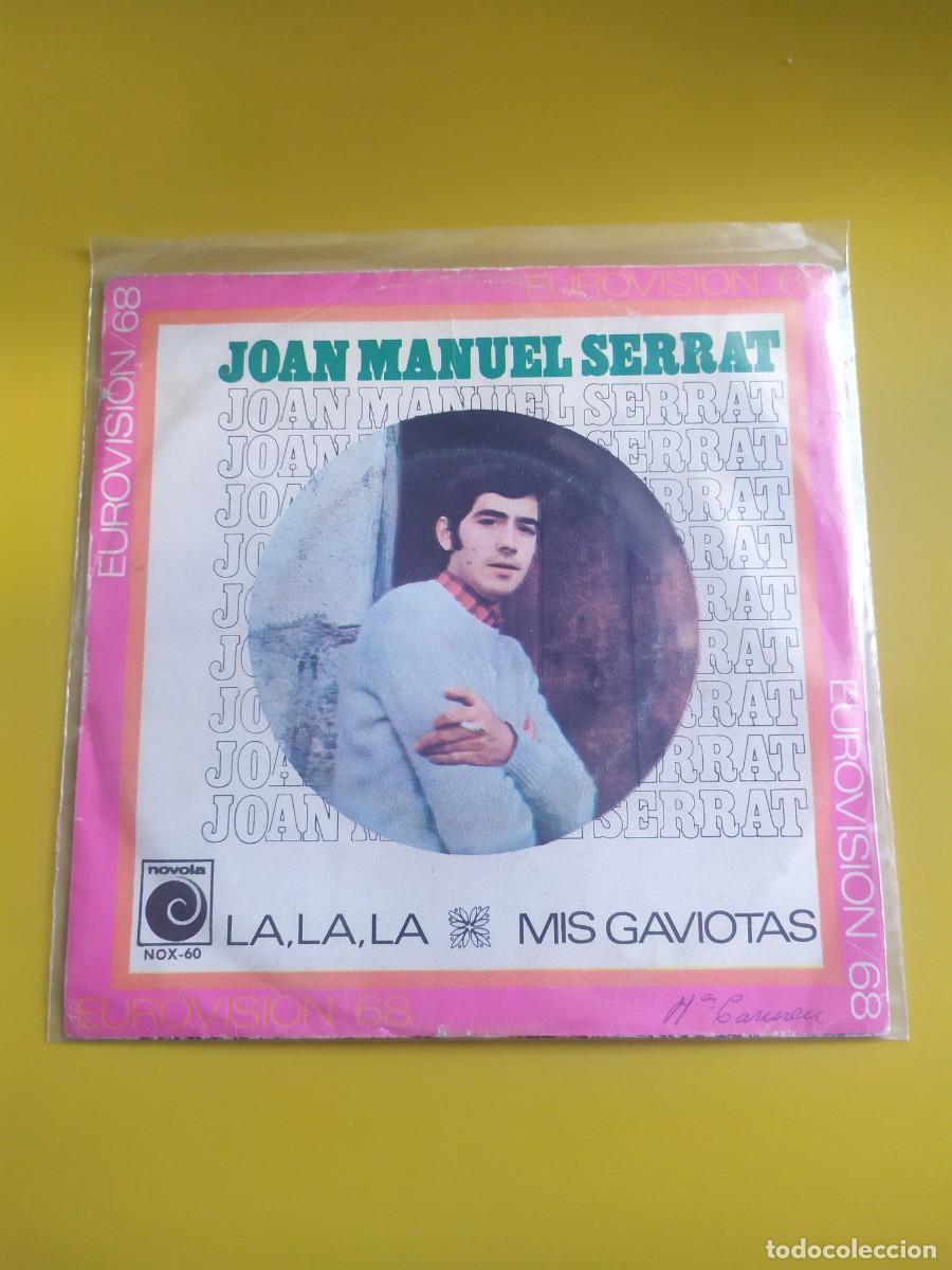 Discos de vinilo: Joan Manuel Serrat - La, la, la / Mis gaviotas 1968 - Foto 1
