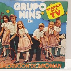 Discos de vinilo: GRUPO NINS / LA CANCIÓN DE AROMAN / SINGLE-CARDISC-1980 / DE LUJO. ****/****