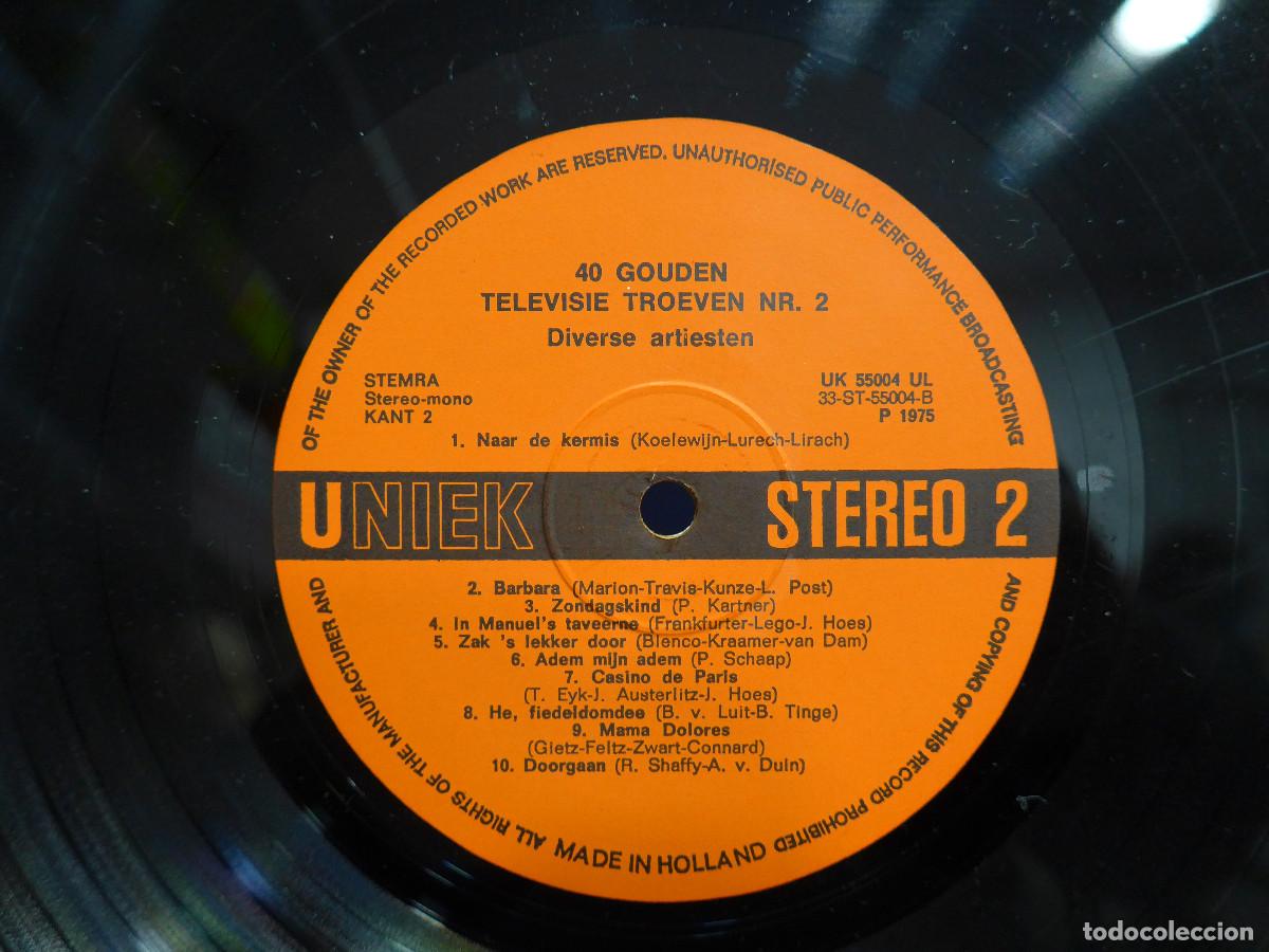 Discos de vinilo: 40 GOUDEN TELEVISIE TROEVEN 2 - Foto 9
