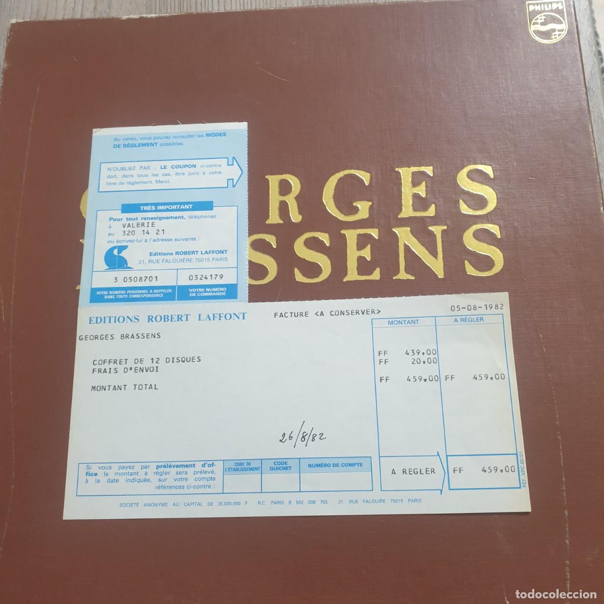 Discos de vinilo: COFRE con 12 LPS DE GEORGES BRASSENS. - Foto 5