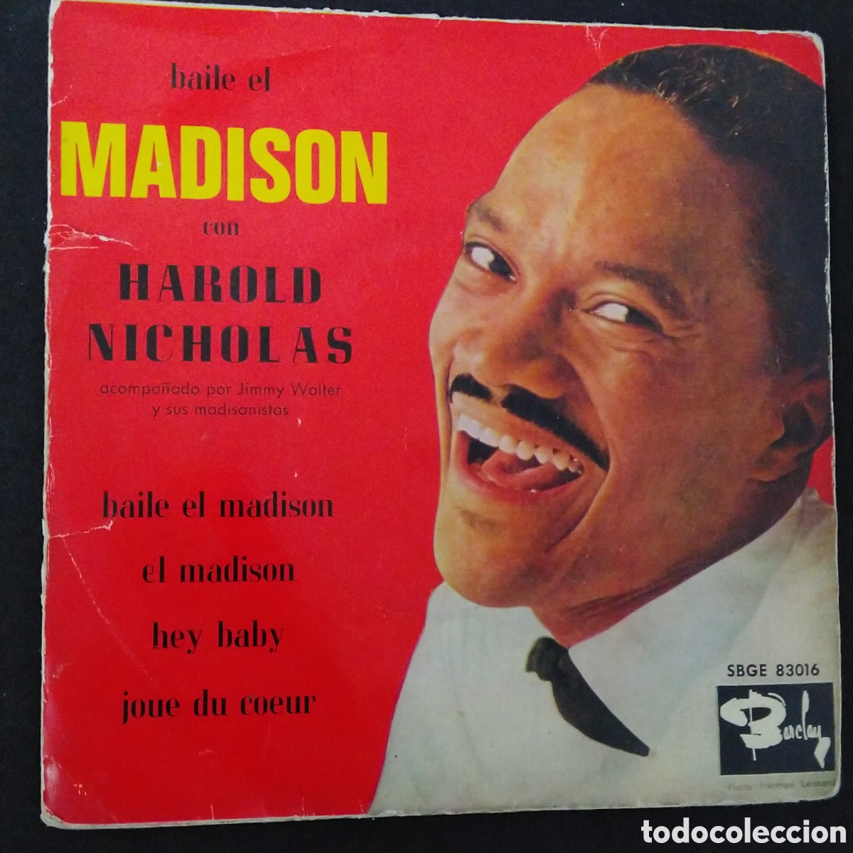 Discos de vinilo: HAROLD NICHOLAS - BAILE EL MADISON CON - EP - 1962 - SINGLE 7&rdquo; - Foto 1