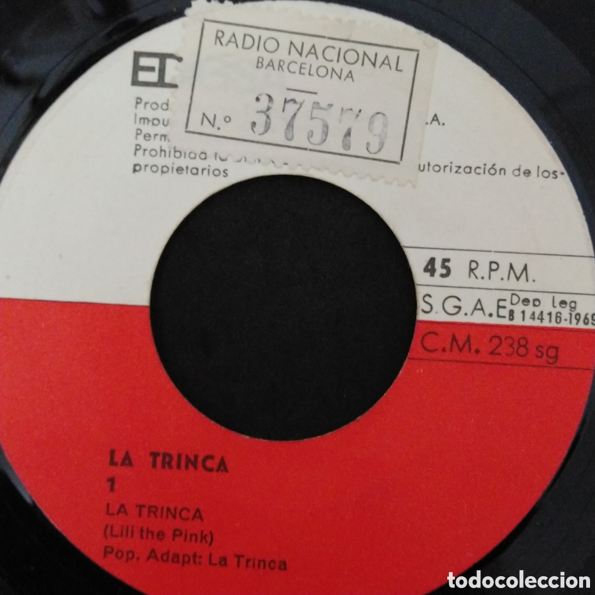 Discos de vinilo: LA TRINCA - QUIN NAS - 1969 - SINGLE 7&rdquo; - Foto 4
