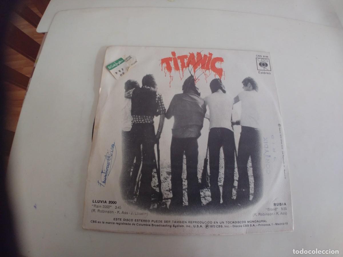 Discos de vinilo: TITANIC-SINGLE LLUVIA 2000 - Foto 2