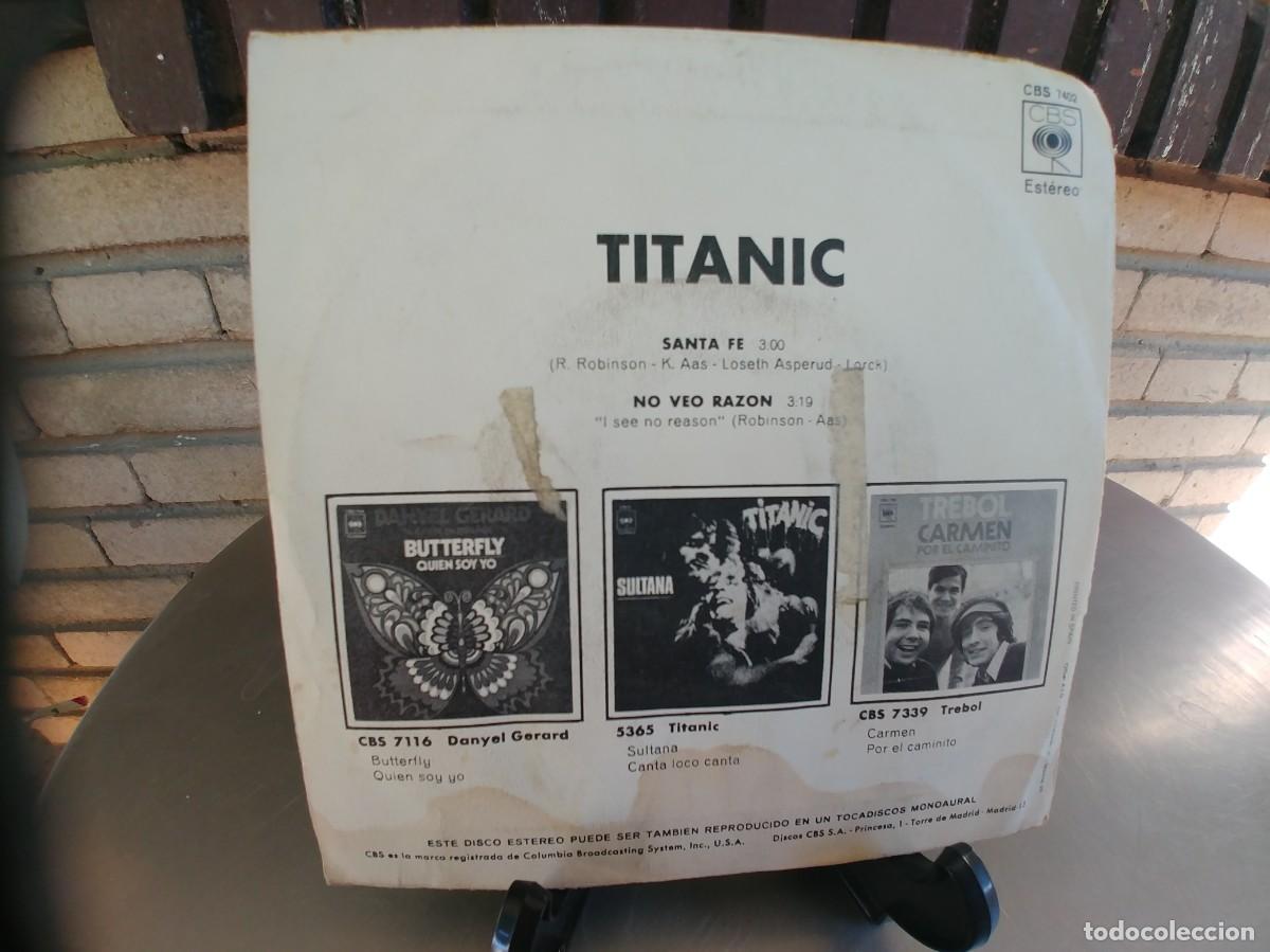 Discos de vinilo: TITANIC-SINGLE SANTA FE - Foto 2
