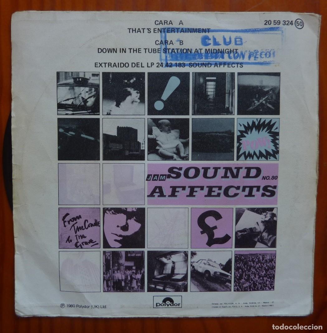 Discos de vinilo: THE JAM / THATS ENTERTAINMENT / 1980 / SINGLE - Foto 2