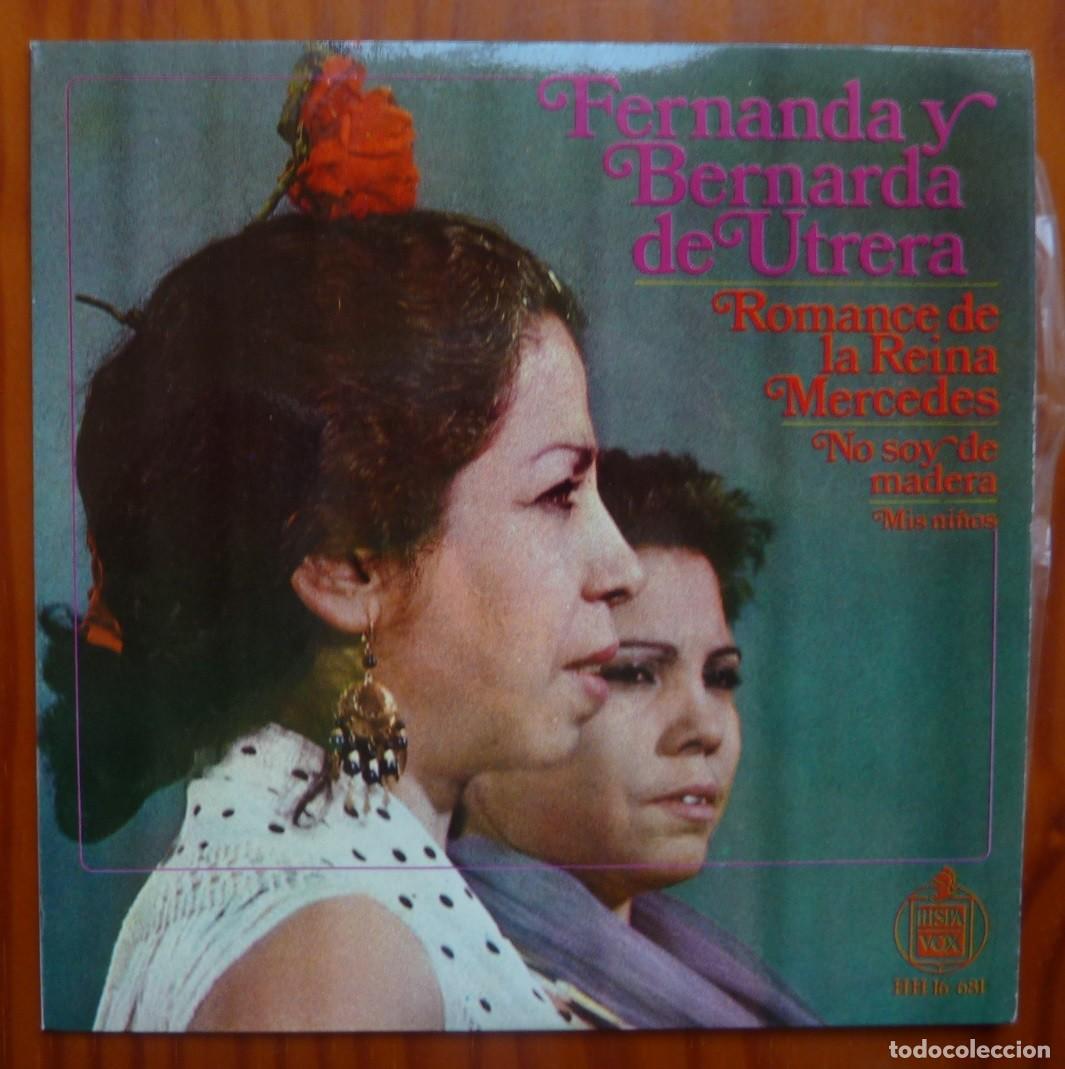 Discos de vinilo: FERNANDA Y BERNARDA DE UTRERA / NO SOY DE MADERA+3 / 1968 / EP - Foto 1