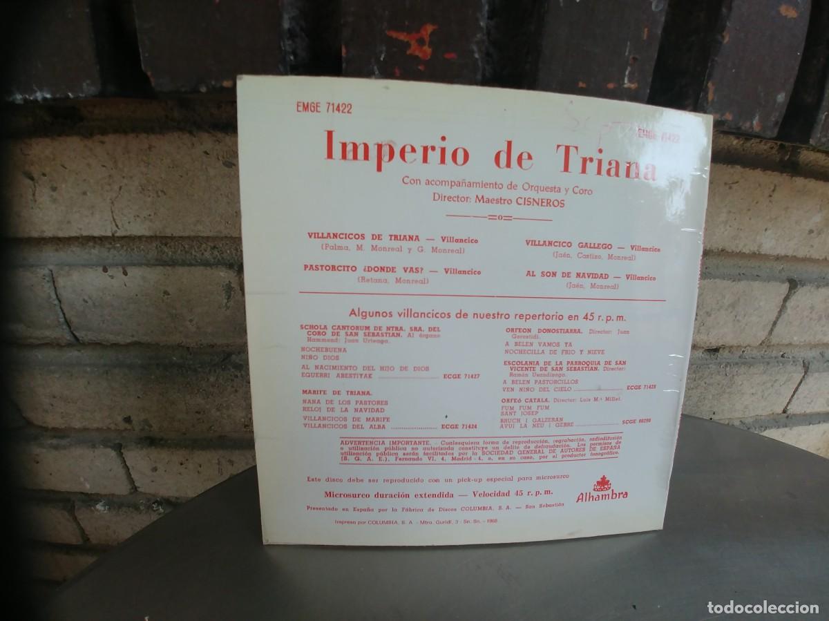 Discos de vinilo: IMPERIO DE TRIANA-EP VILLANCICOS - Foto 2