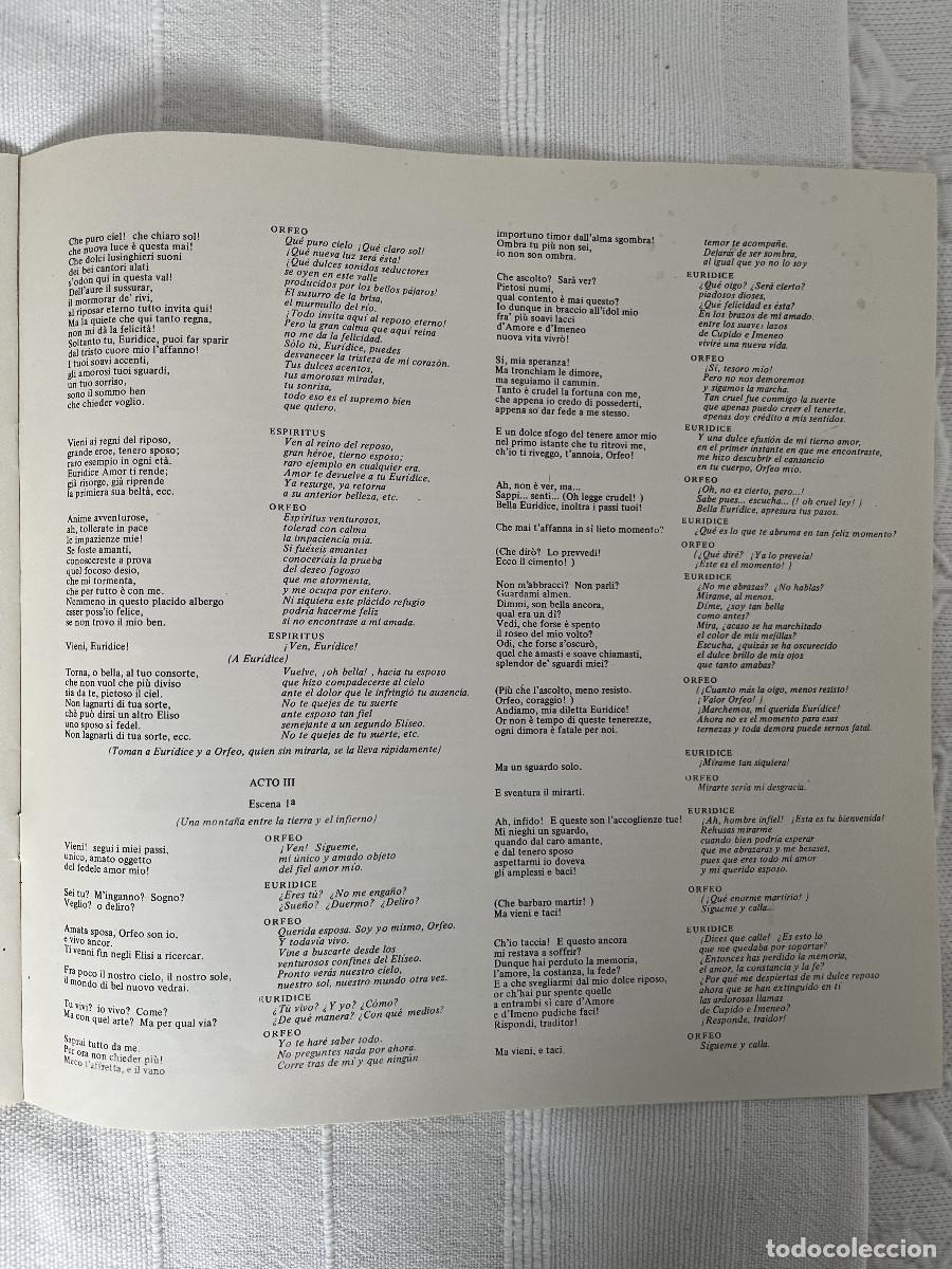 Discos de vinilo: Orfeo ed Euridice. Opera de Gl&uuml;ck. Vinilo - Foto 3