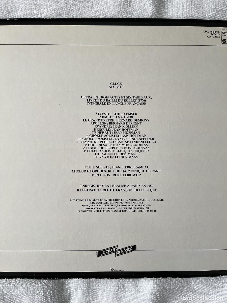 Discos de vinilo: Opera Alceste, de Gl&uuml;ck. Vinilo - Foto 2