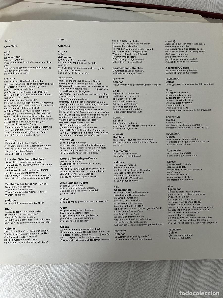 Discos de vinilo: Iphigenie in Aulis. Gl&uuml;ck. Vinilo - Foto 3