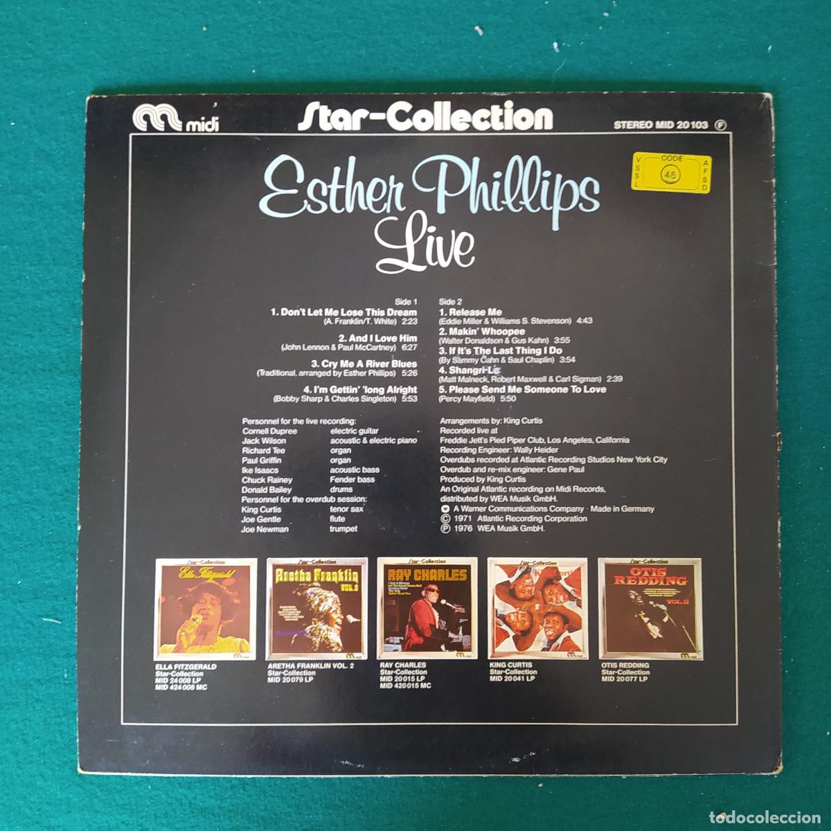 Discos de vinilo: Esther Phillips &ndash; Live - Foto 2