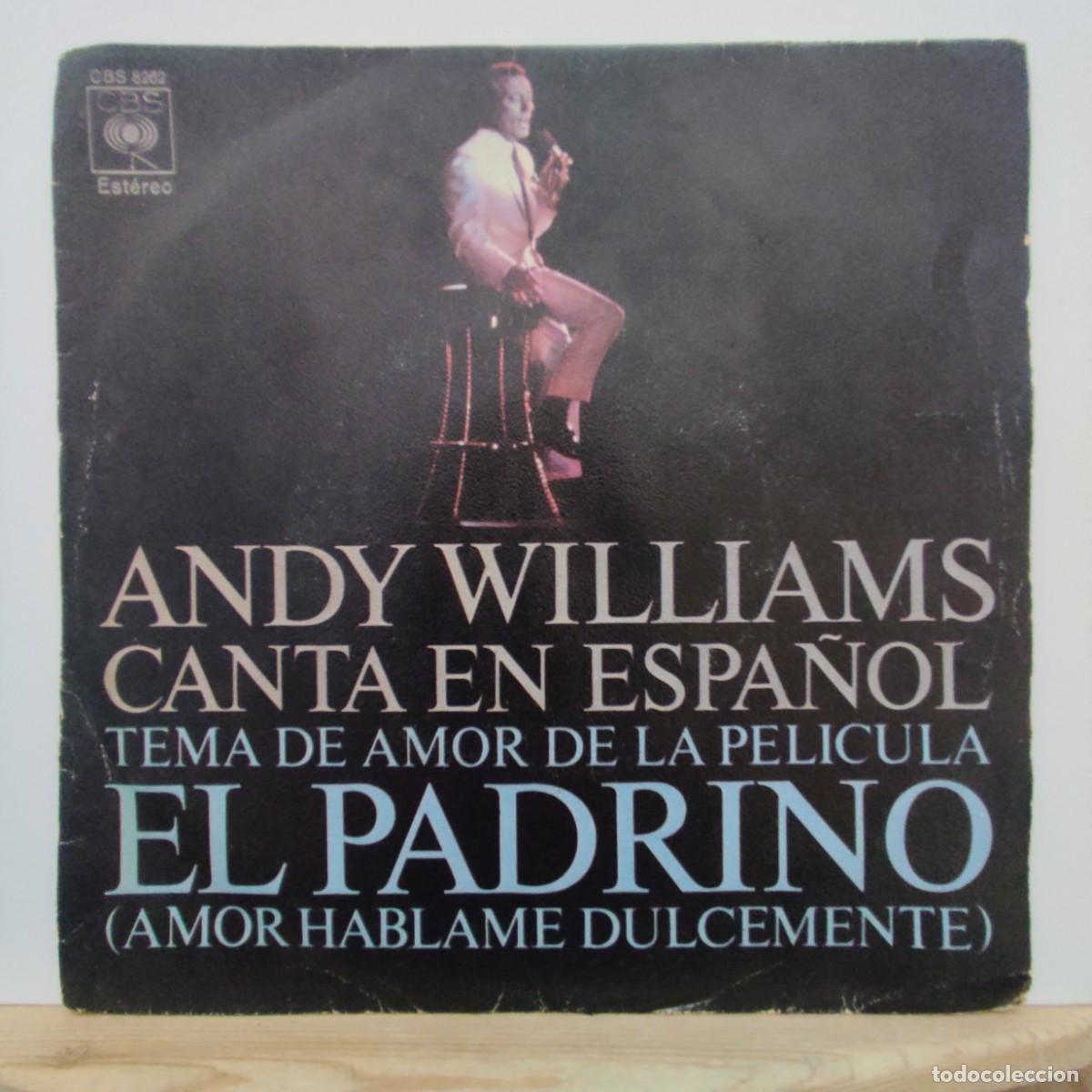 Discos de vinilo: ANDY WILLIAMS - EL PADRINO BSO- CANTA EN ESPA&Ntilde;OL - Foto 1