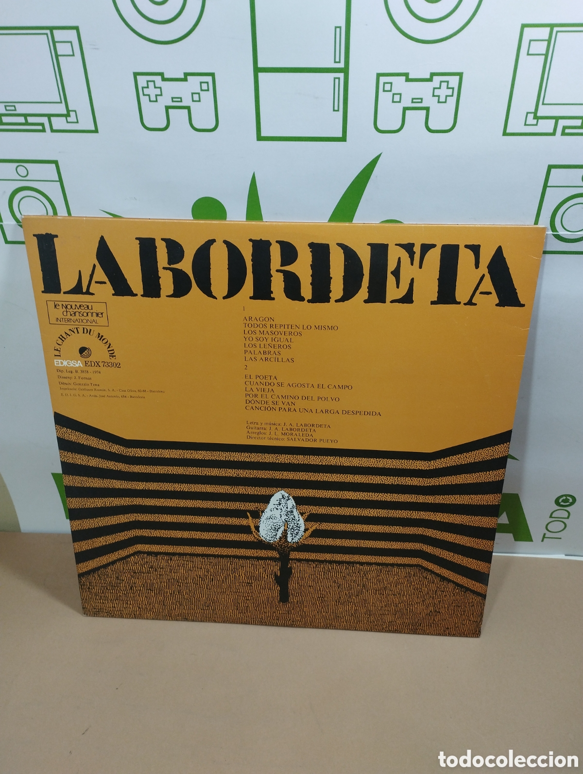 Discos de vinilo: Labordeta. Cantar i callar. Lp. C&oacute;mo nuevo - Foto 2