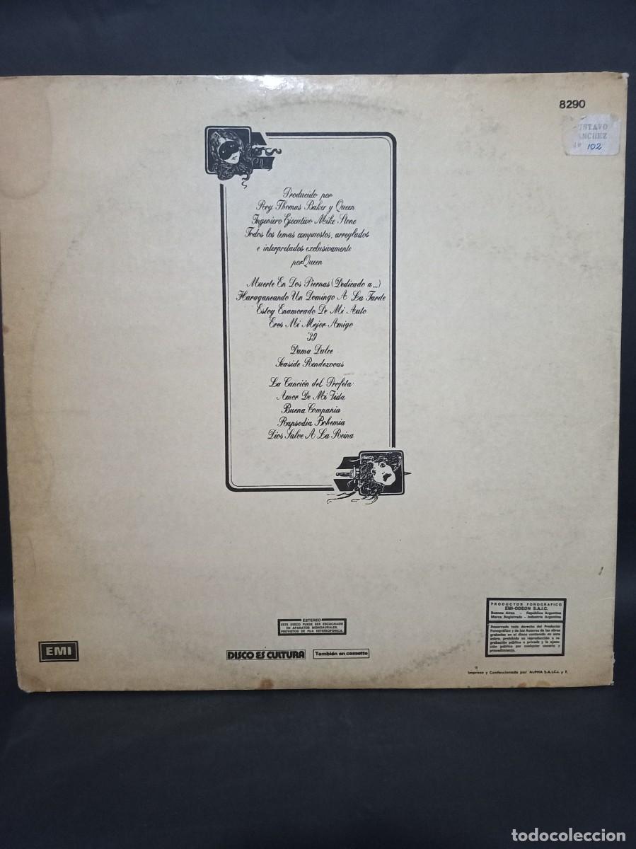 Discos de vinilo: QUEEN - UNA NOCHE EN LA OPERA / 8290 - 1975 - Foto 2