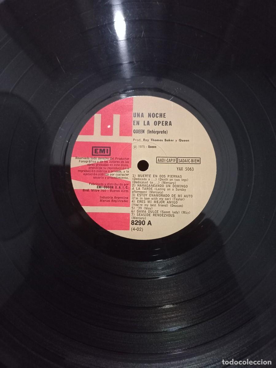 Discos de vinilo: QUEEN - UNA NOCHE EN LA OPERA / 8290 - 1975 - Foto 3