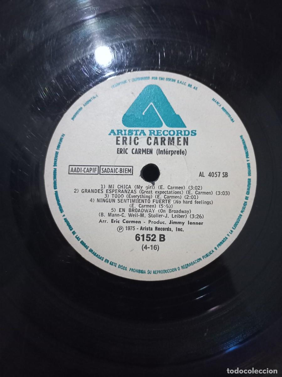 Discos de vinilo: ERIC CARMEN - ERIC CARMEN / AL 4057 SB - 1975 - Foto 3