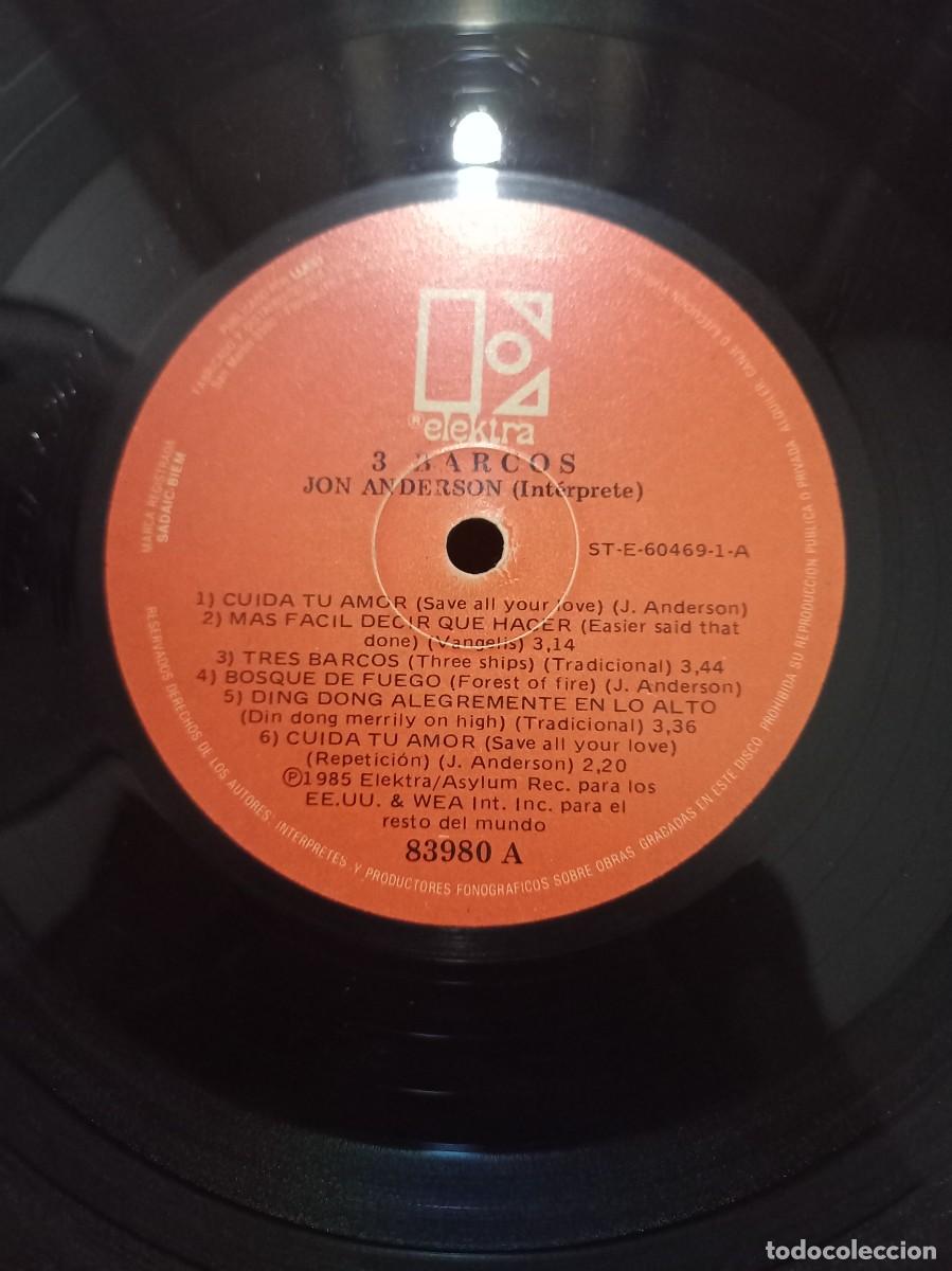 Discos de vinilo: JON ANDERSON - 3 BARCOS / 83980 - 1985 - Foto 3