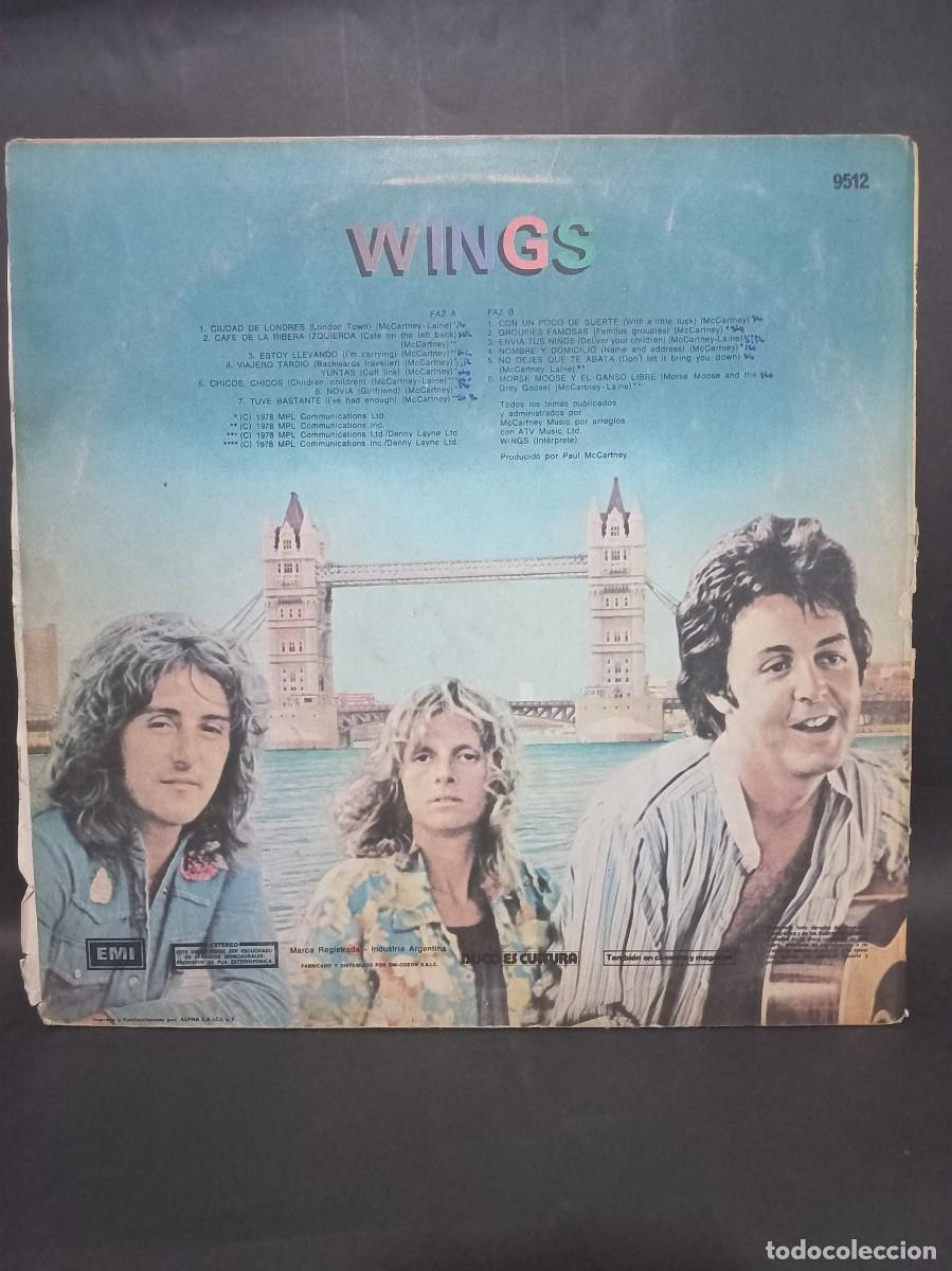 Discos de vinilo: WINGS - CIUDAD DE LONDRES / 9512 - 1978 - Foto 2