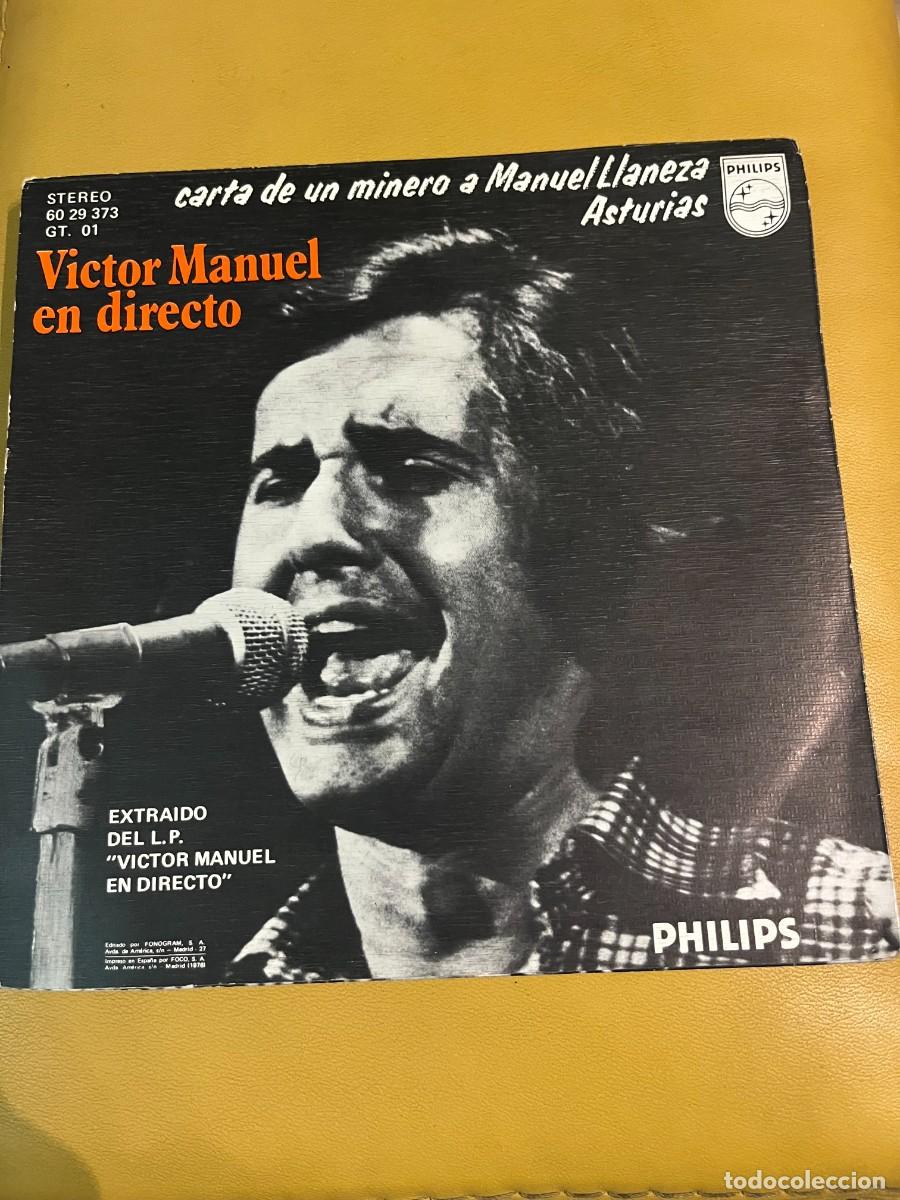 Discos de vinilo: V&iacute;ctor Manuel &lrm;&ndash; Victor Manuel En Directo - Foto 2
