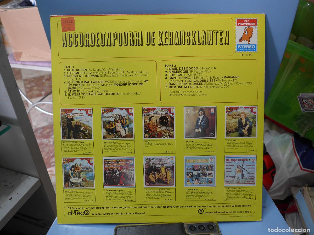 Discos de vinilo: ACCORDEONPOURRI DE KERMISKLANTEN - Foto 2