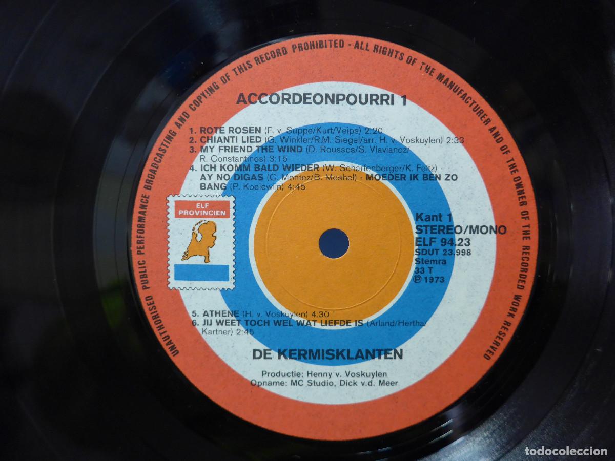 Discos de vinilo: ACCORDEONPOURRI DE KERMISKLANTEN - Foto 6