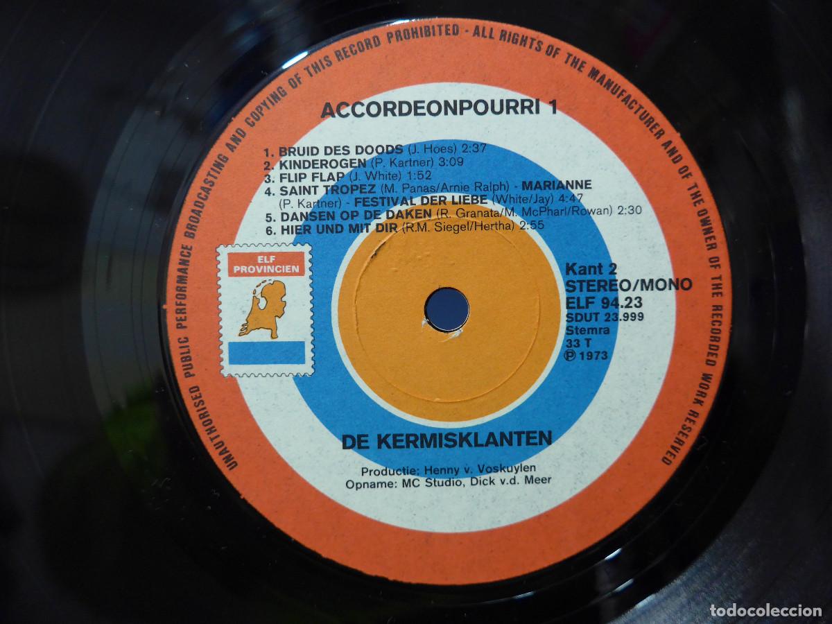 Discos de vinilo: ACCORDEONPOURRI DE KERMISKLANTEN - Foto 8
