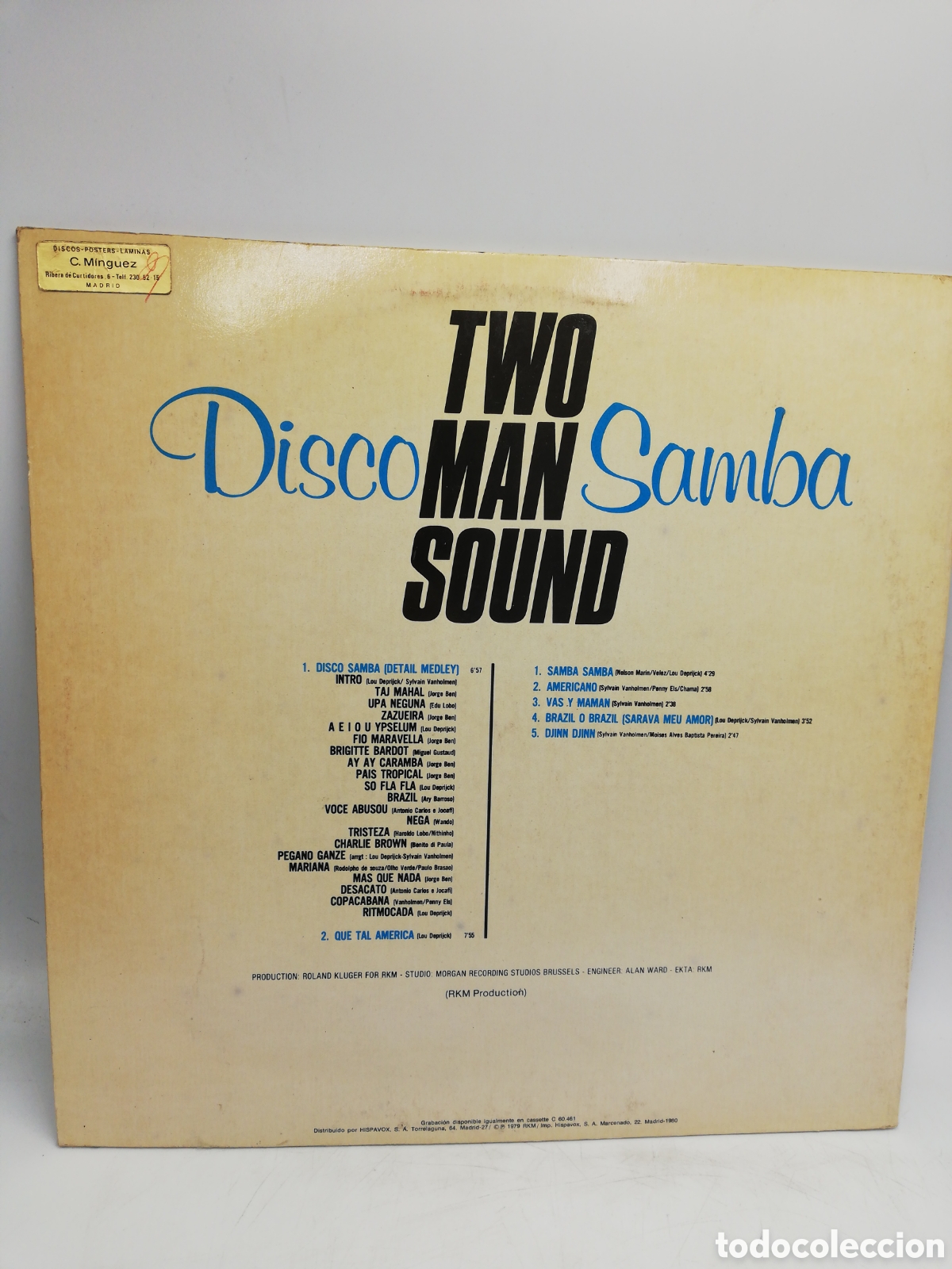 Discos de vinilo: Two Man Sound. Version &Iacute;ntegra. RKM. - Foto 2