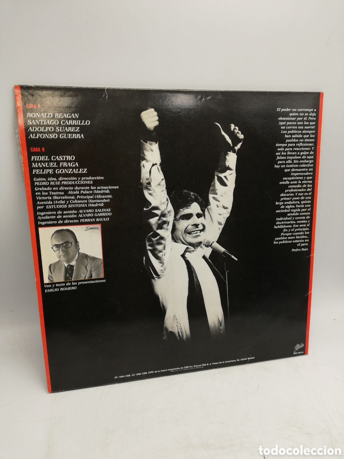Discos de vinilo: LP Pedro Ruiz Los Desnuda. - Foto 2