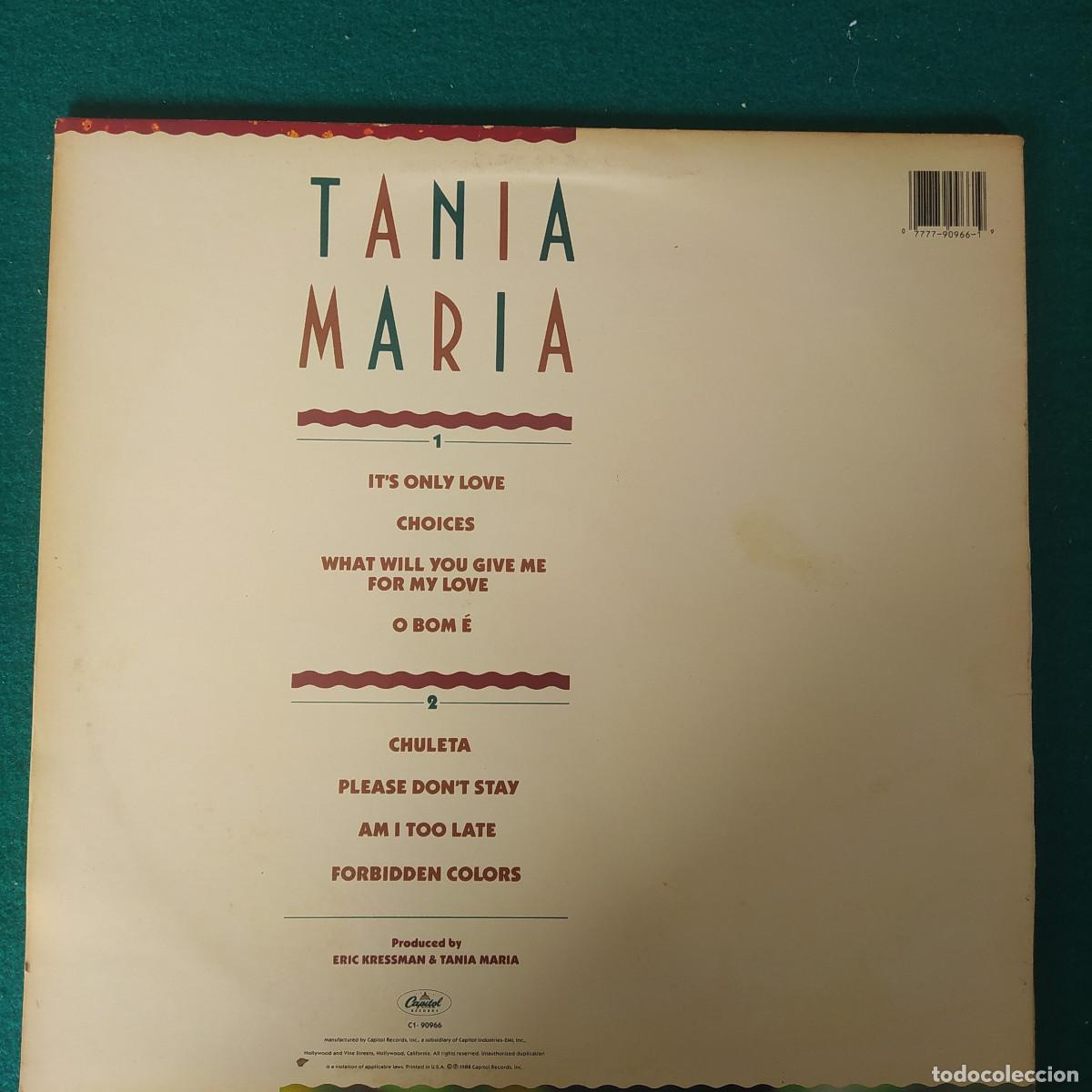 Discos de vinilo: Tania Maria &ndash; Forbidden Colors - Foto 2