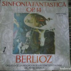 Discos de vinilo: BELIOZ - SINFONIA FANTASTICA - PIERRE DERVAUX - EDICION ESPAÑOLA - ZAFIRO 1963 - LIBRETO INTERIOR
