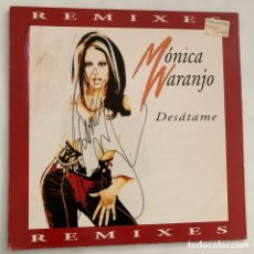Discos de vinilo: MAXI 12'' MÓNICA NARANJO – DESÁTAME (REMIXES) CON AUTOGRAFO ORIGINAL DE 1997