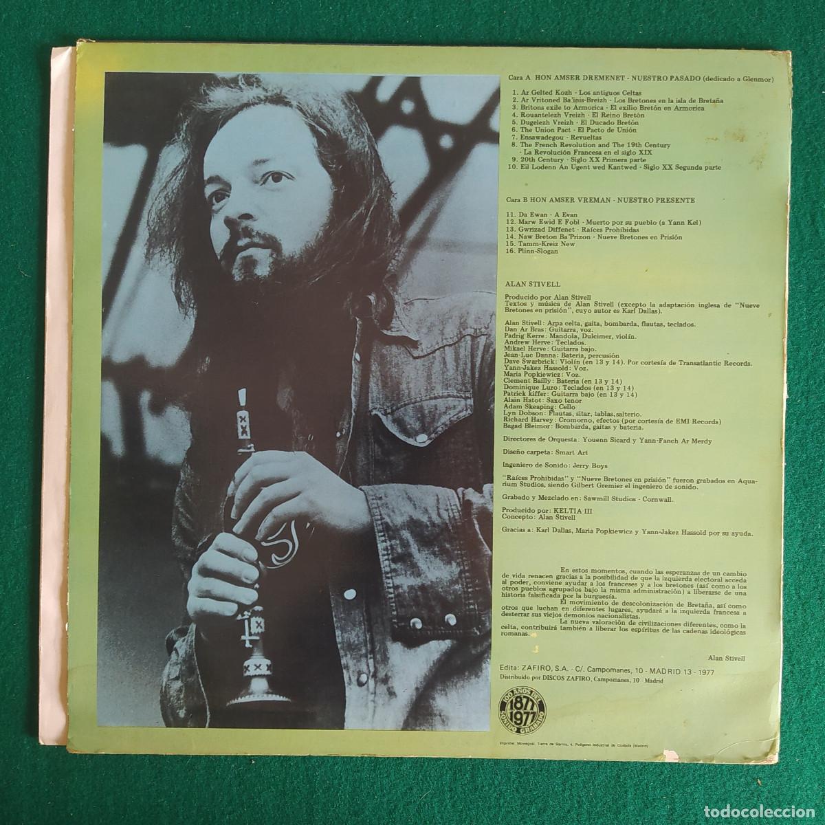 Discos de vinilo: Alan Stivell &ndash; Raok Dilestra = Antes De Desembarcar - Foto 2