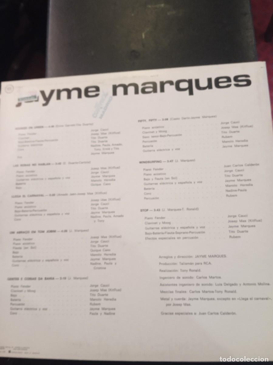 Discos de vinilo: JAYME MARQUES- STOP. LP. MINT - Foto 2