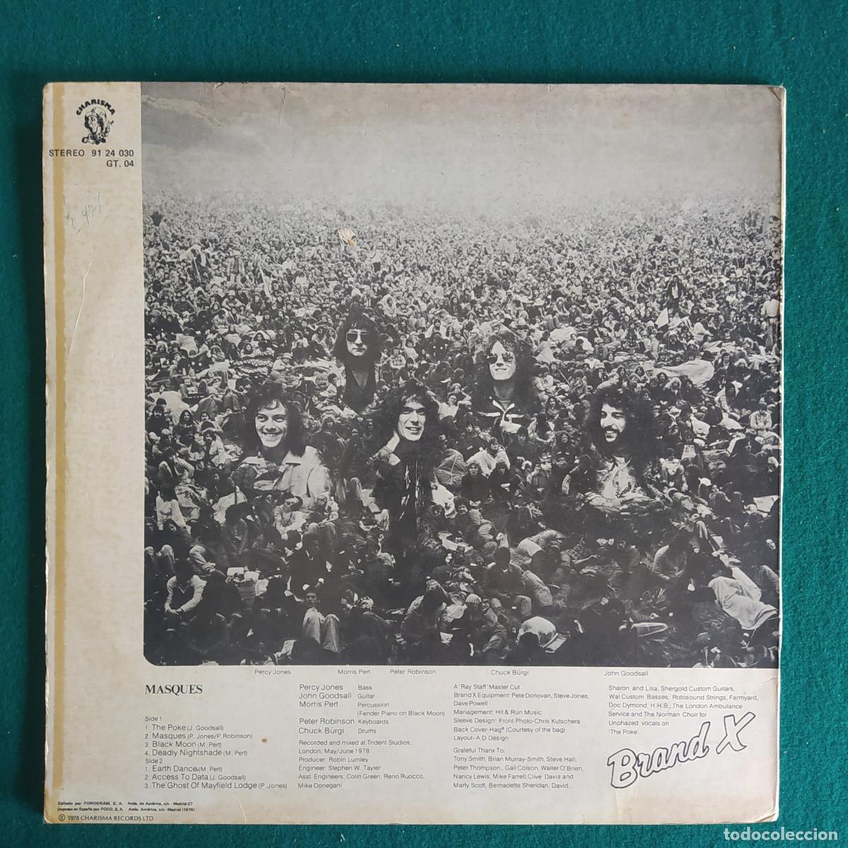 Discos de vinilo: Brand X (3) &ndash; Masques - Foto 2