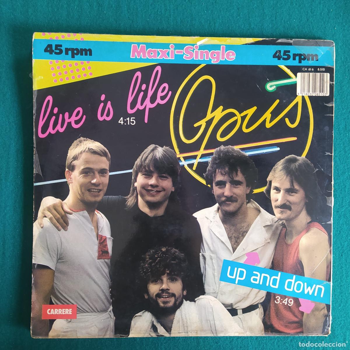 Discos de vinilo: Opus &ndash; Live Is Life / Up And Down - Foto 2