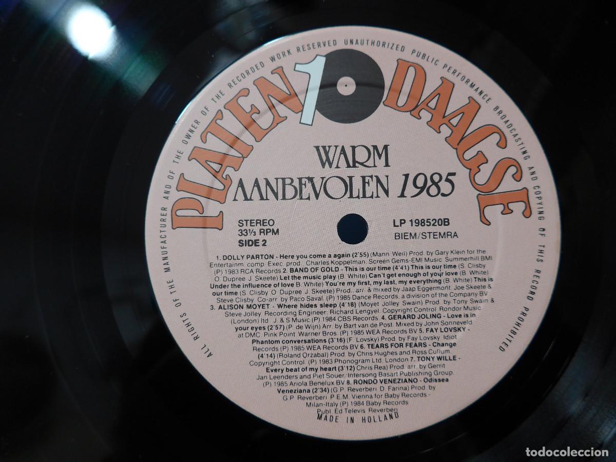 Discos de vinilo: WARM AANBEVOLEN 1985 - Foto 8